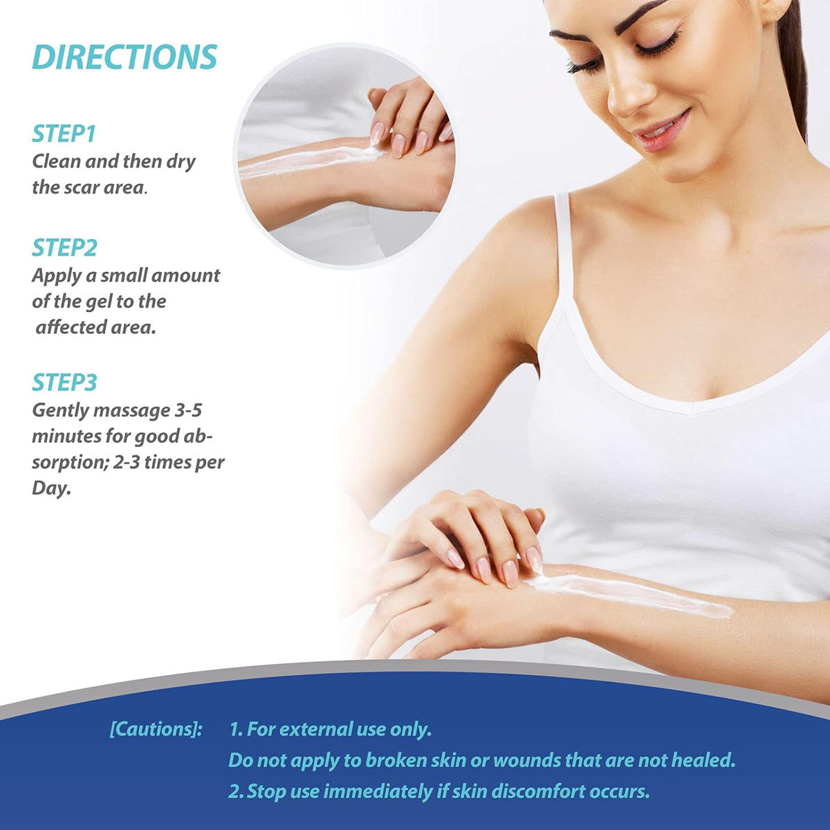 how to apply scar min gel tube